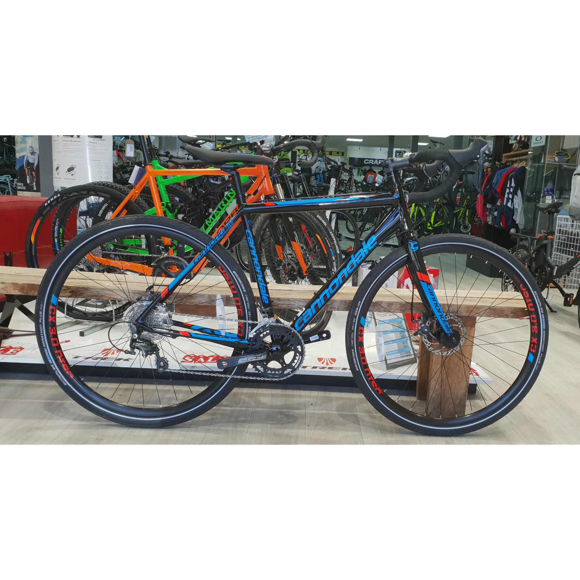 Second Hand Cannondale CAADX Tiagra Disc 2016 51cm Black/Cyan