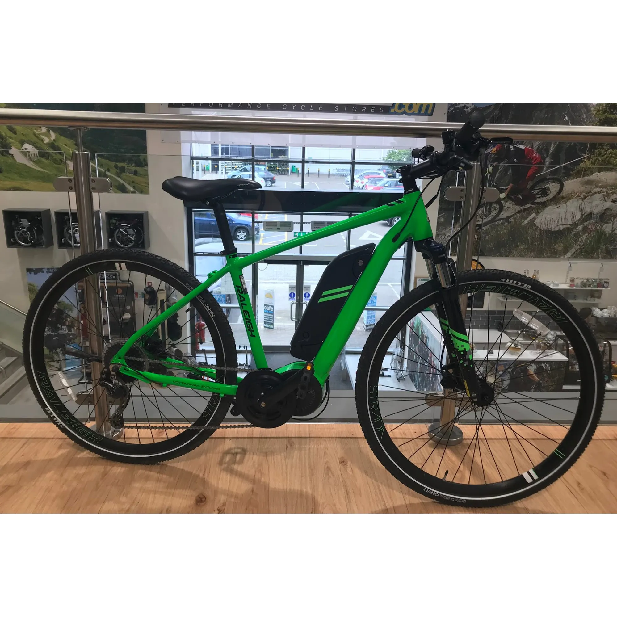 Second Hand Raleigh Strada TS Electric Bike Large Green