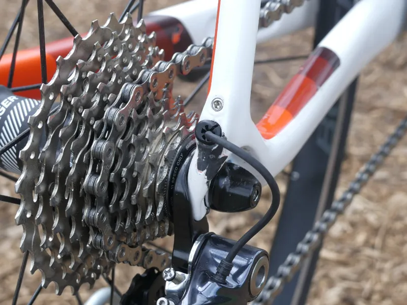 Ex Display Trek Domane SLR 7 Road Bike 2017 60cm White/Orange-1