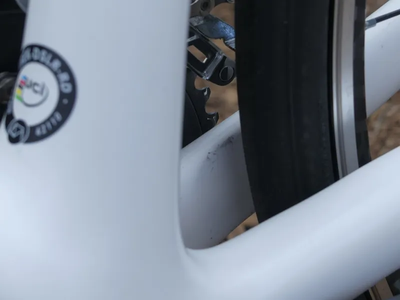 Ex Display Trek Domane SLR 7 Road Bike 2017 60cm White/Orange-3