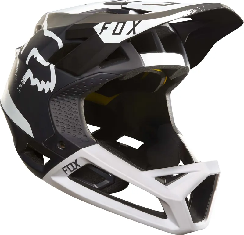 Fox Proframe Moth Full Face Helmet Black/White-1