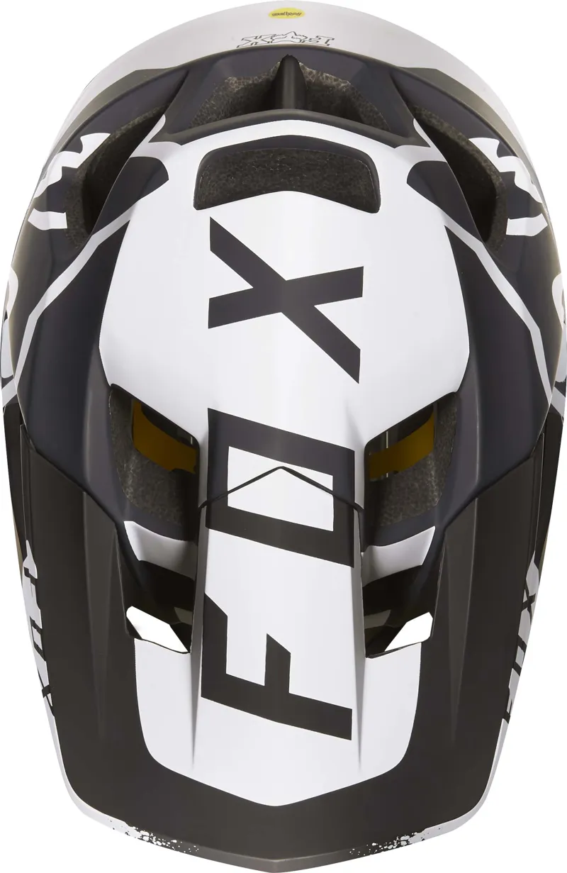 Fox Proframe Moth Full Face Helmet Black/White-2