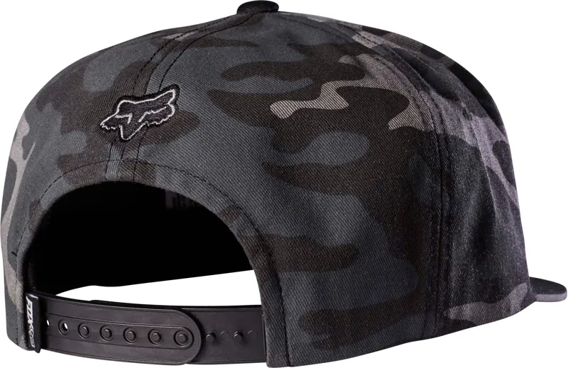 Fox Keep Out Snapback Cap Black Camo-1
