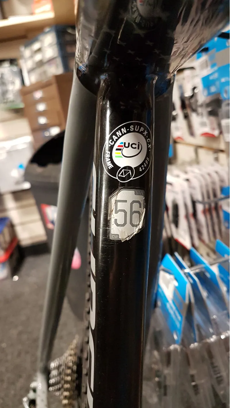 Ex Team Cannondale SuperX Force 1 Cyclocross Bike 2018 56cm Black/Grey-4