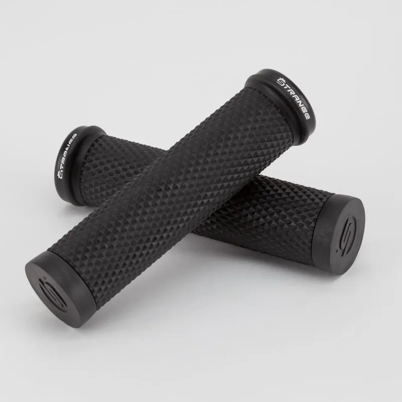 Orange Strange Grappler Grips 130mm Black