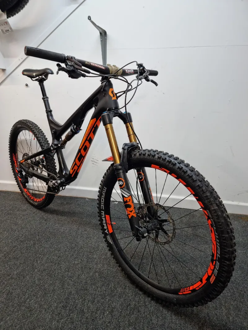 2nd Hand Scott Genius LT 700 650b Tuned Mountain Bike Large 2015 Black/Orange-4
