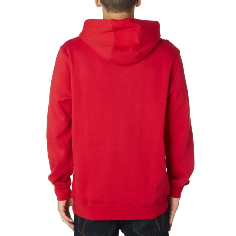 Fox Legacy Moth Pullover Fleece Hoodie Dark Red-3