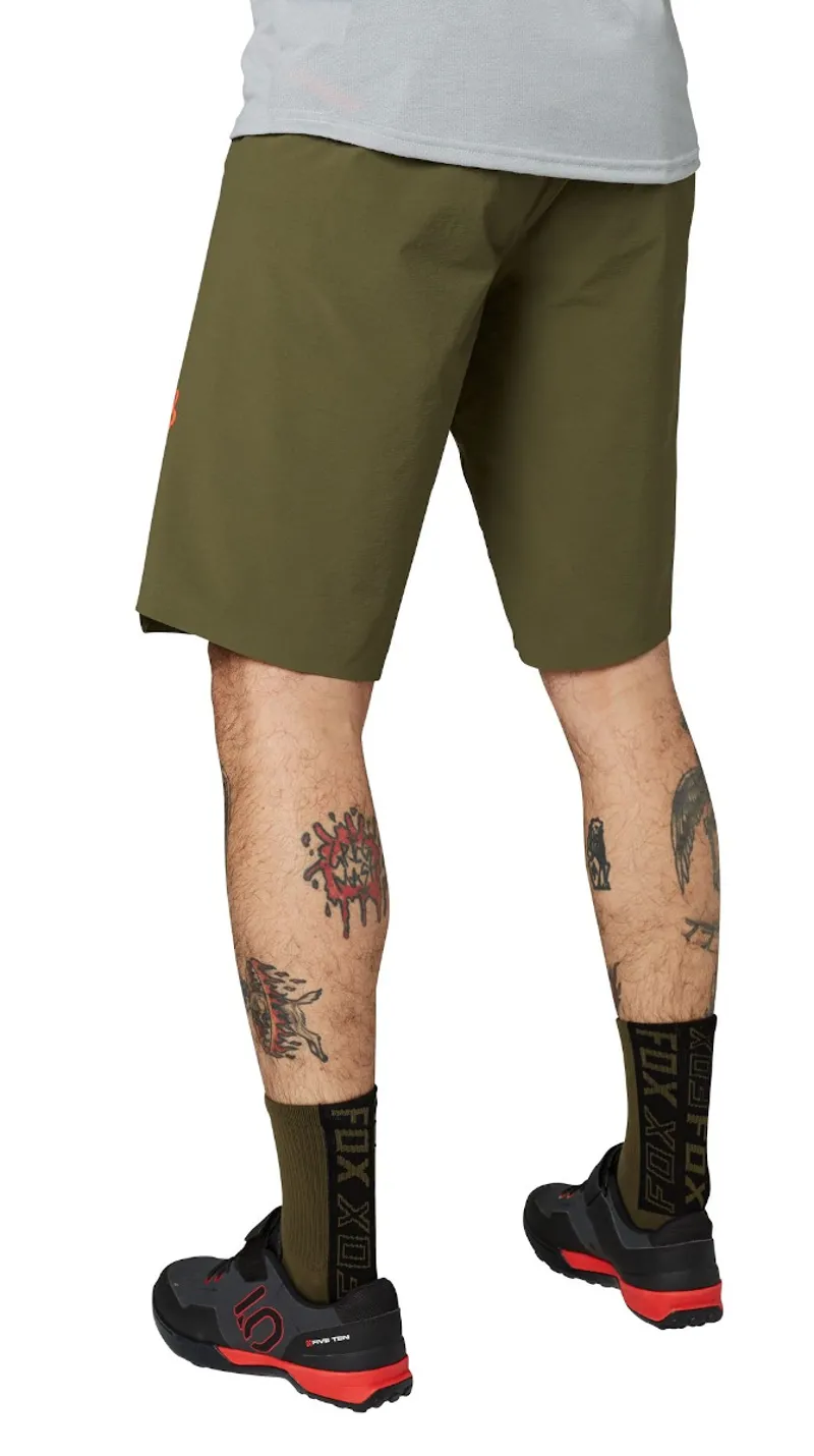 Fox Flexair No Liner Shorts Olive Green-1