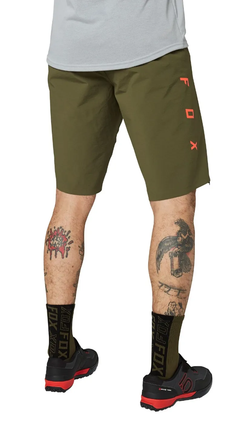 Fox Flexair No Liner Shorts Olive Green-3