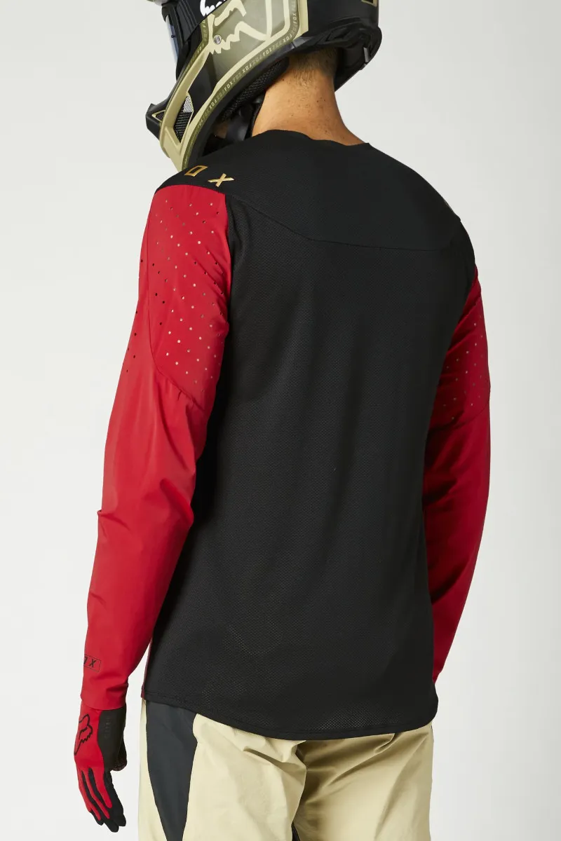 Fox Flexair Delta LS MTB Jersey Chili Red-1