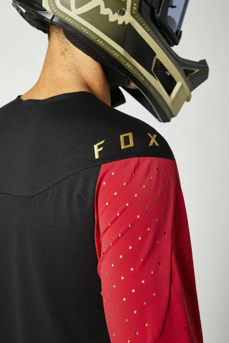 Fox Flexair Delta LS MTB Jersey Chili Red-3