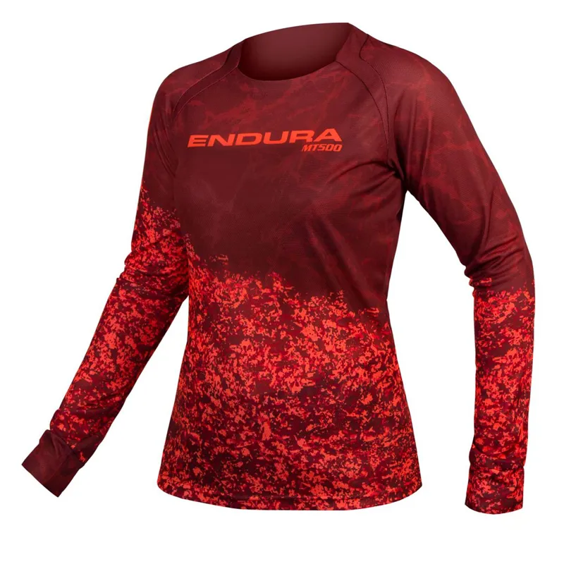 Endura MT500 Marble Womens LS Jersey LTD Cocoa