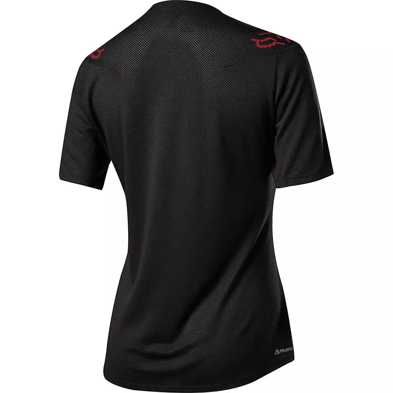 Fox Flexair Delta Womens SS MTB Jersey Black-1