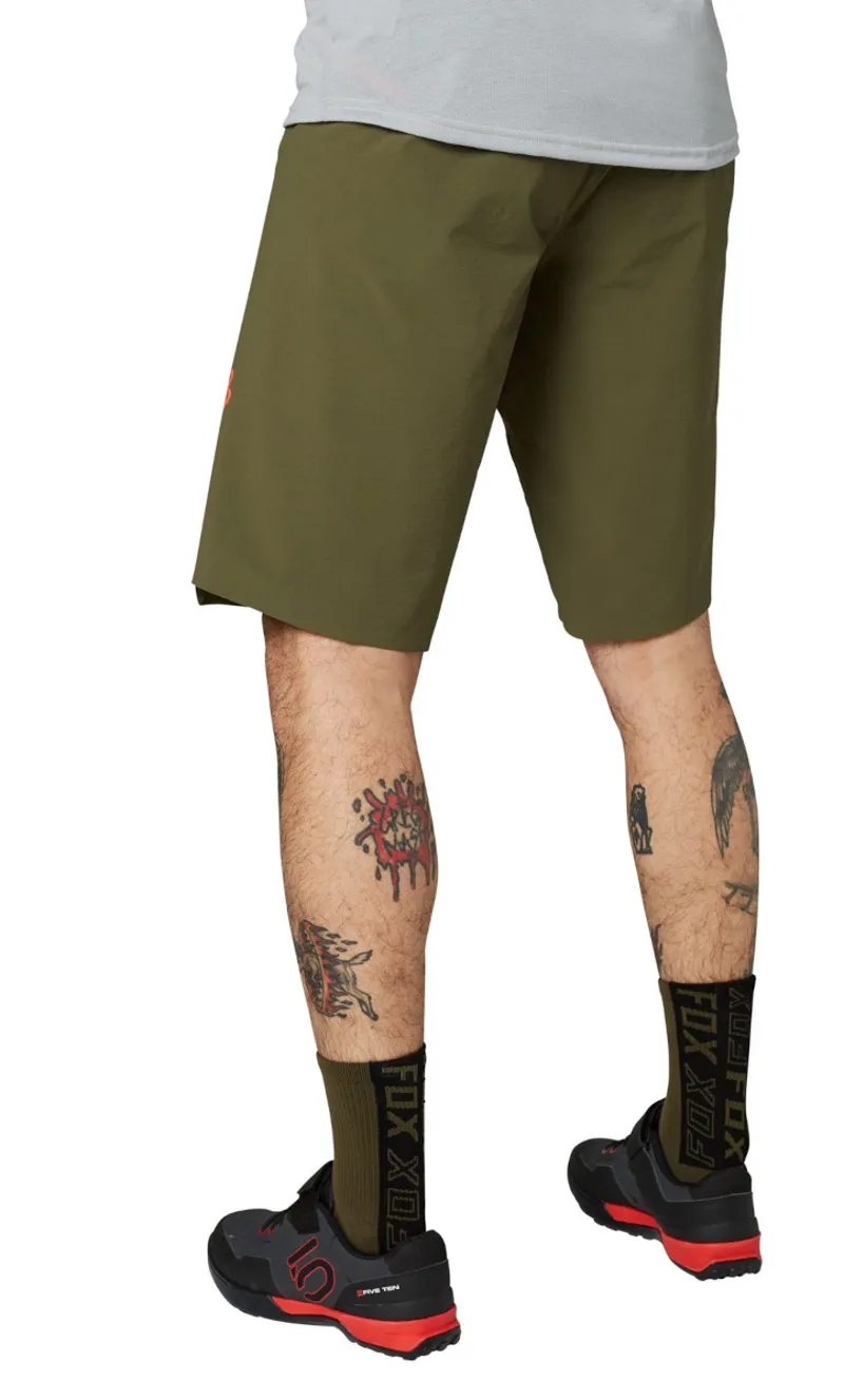 Fox Flexair Lite MTB Shorts Olive Green-2