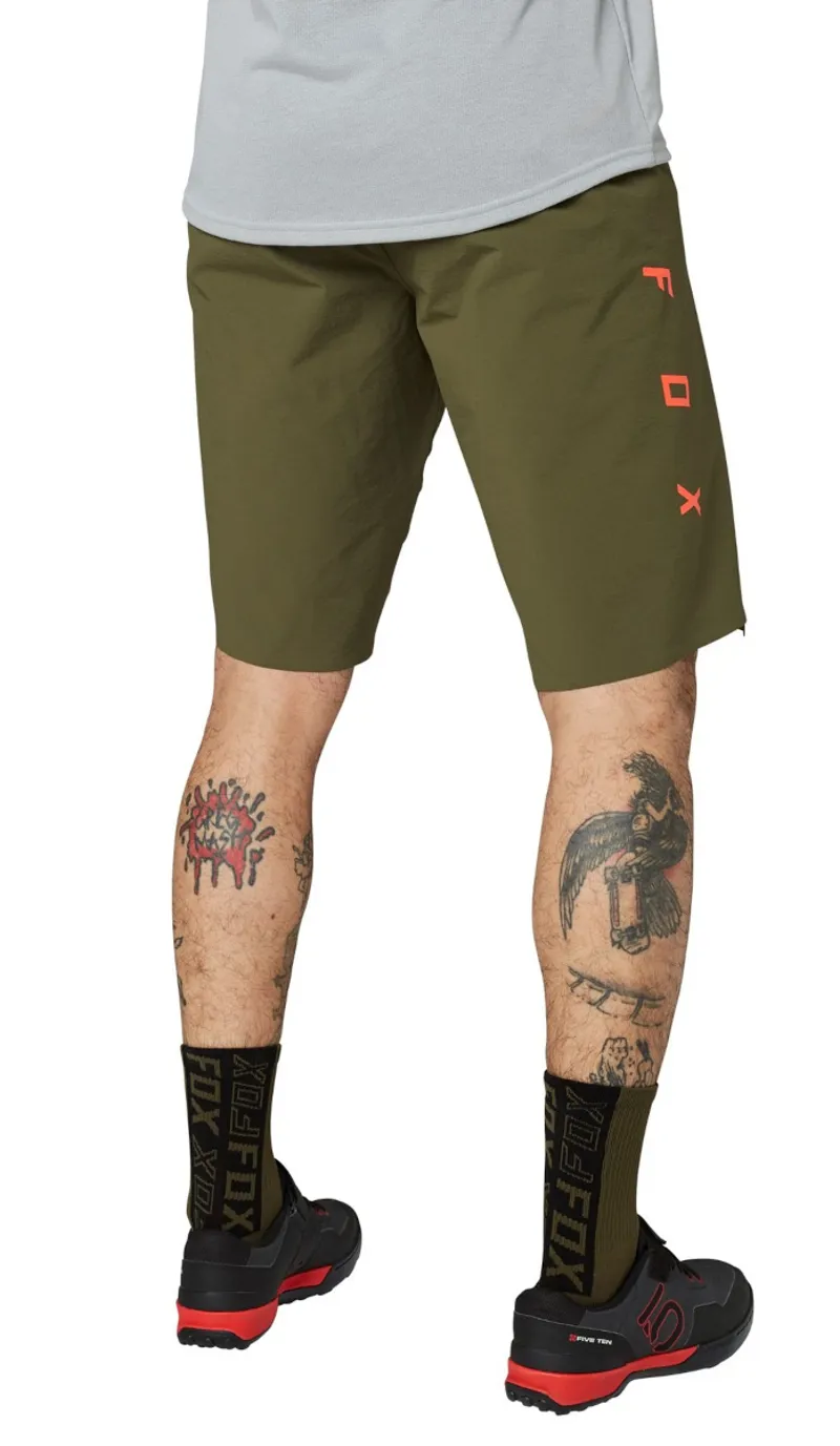 Fox Flexair Lite MTB Shorts Olive Green-3