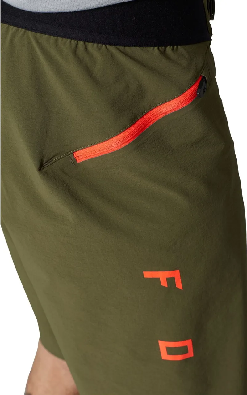 Fox Flexair Lite MTB Shorts Olive Green-4
