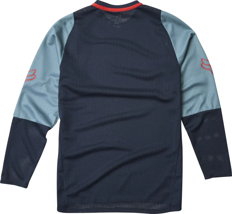 Fox Youth Defend LS Jersey Navy-1