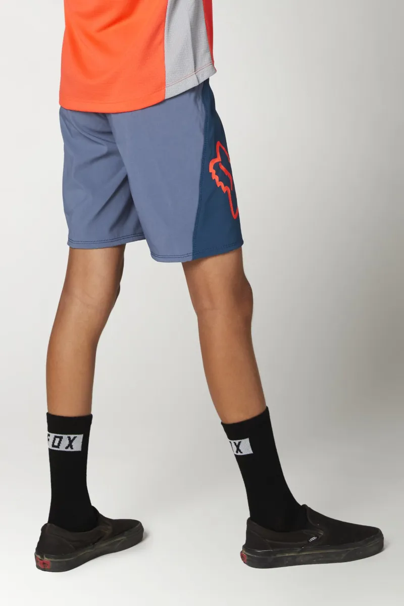 Fox Youth Defend MTB Shorts Dark Indigo-1