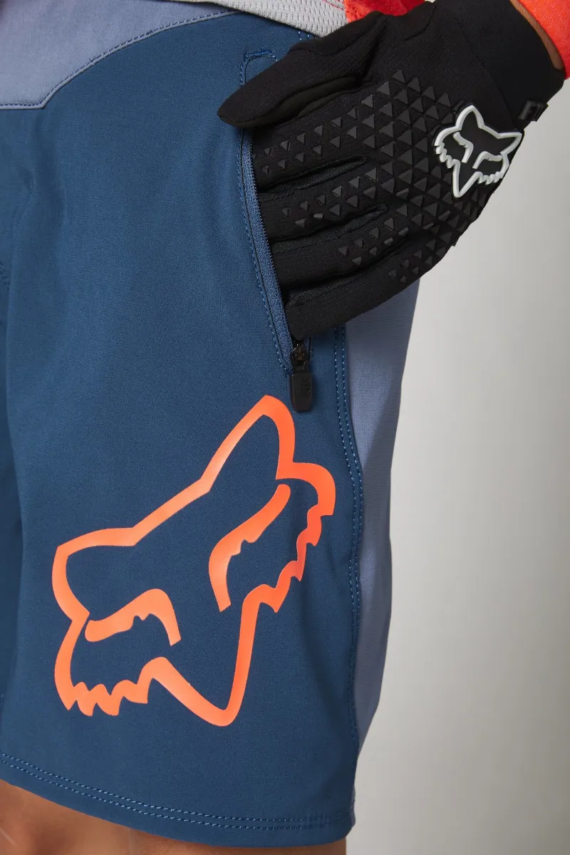 Fox Youth Defend MTB Shorts Dark Indigo-5
