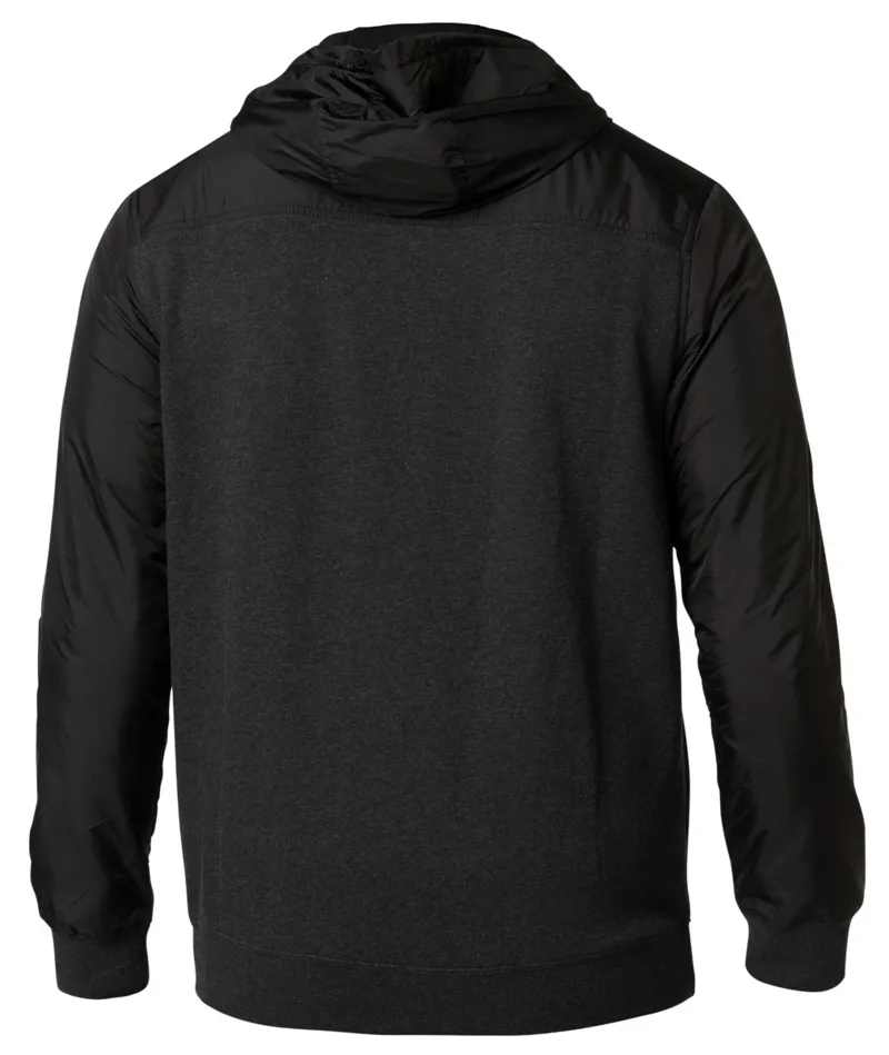 Fox Pivot Zip Fleece Hoodie Heather Black-1