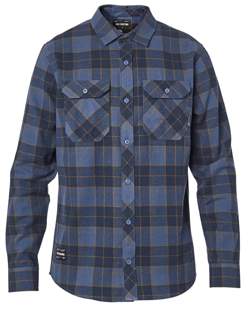 Fox Traildust 2.0 Flannel Shirt Navy/Gold