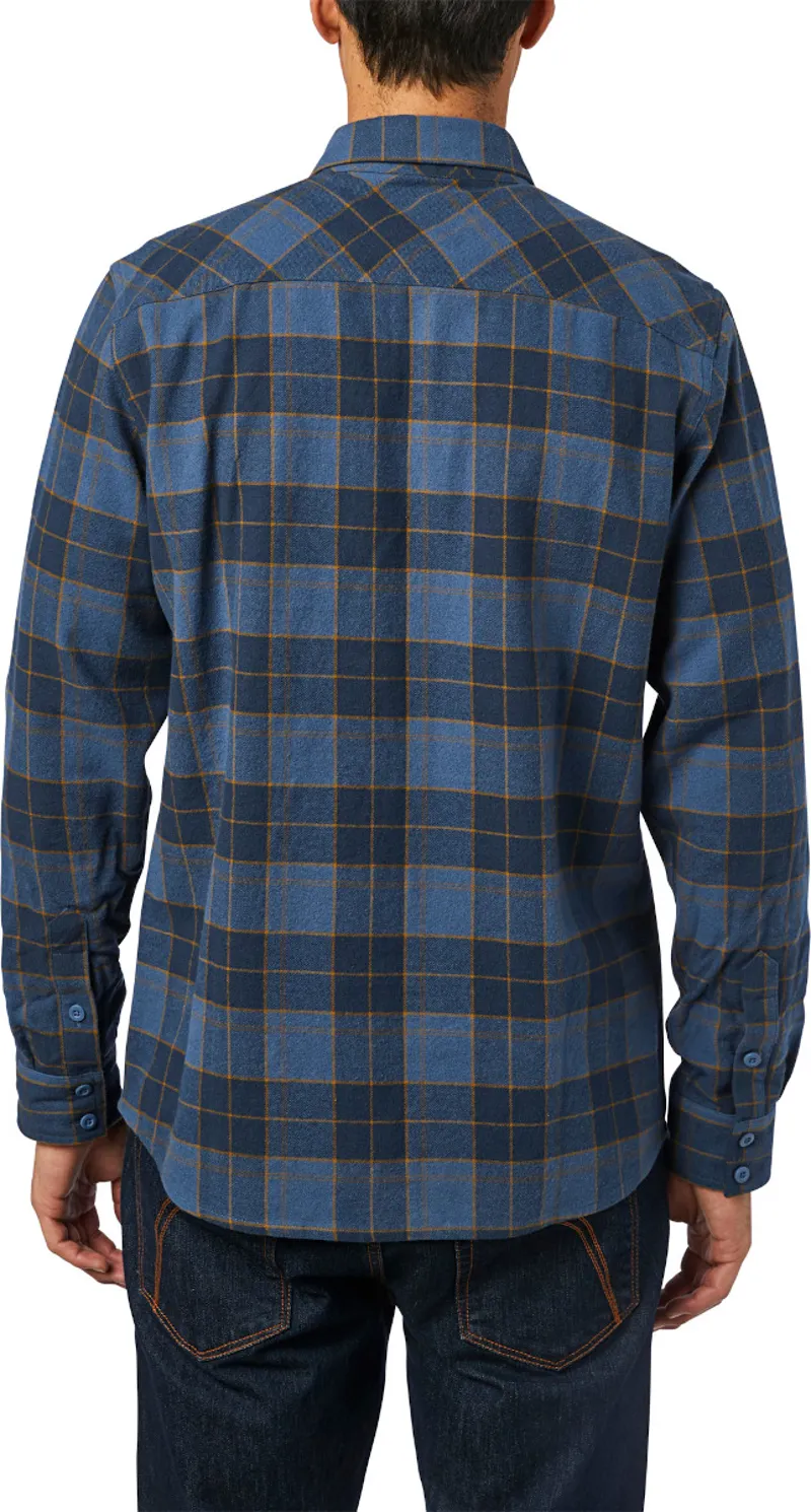 Fox Traildust 2.0 Flannel Shirt Navy/Gold-3