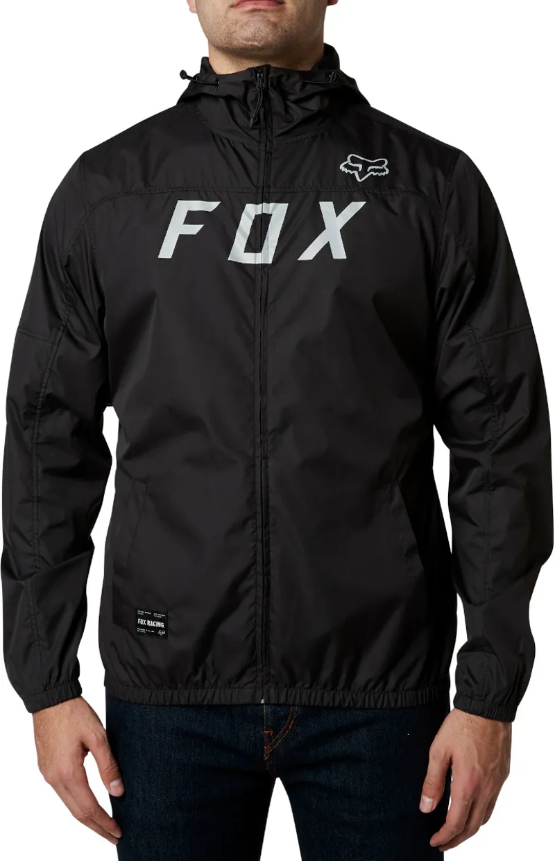 Fox Moth Windbreaker Jacket Black/Grey-2