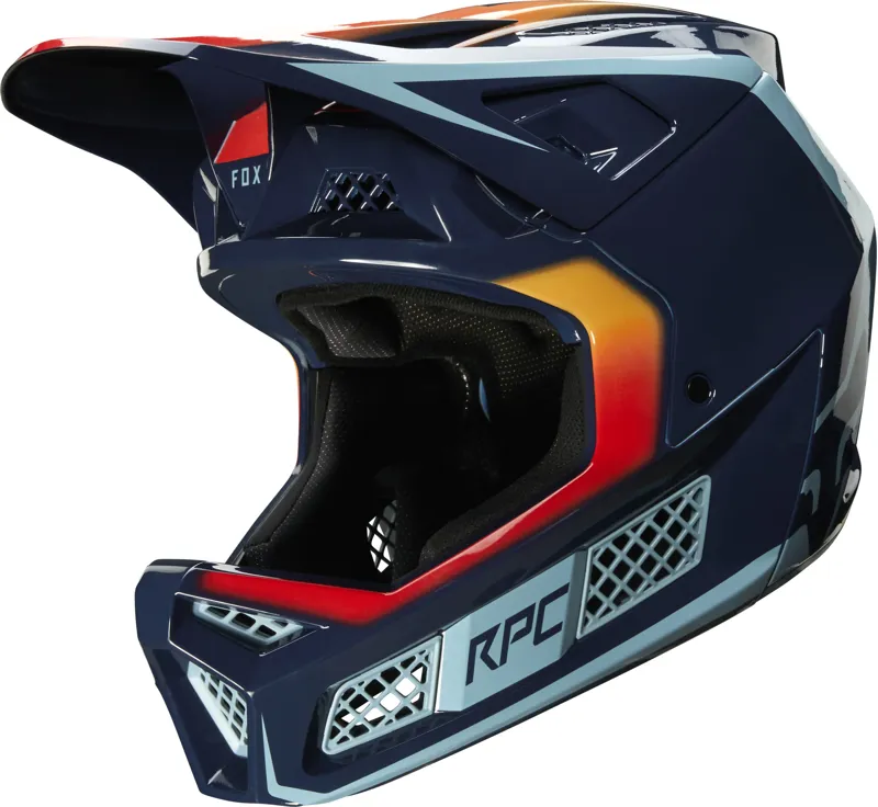 Fox Rampage Pro Carbon Helmet Daiz Navy