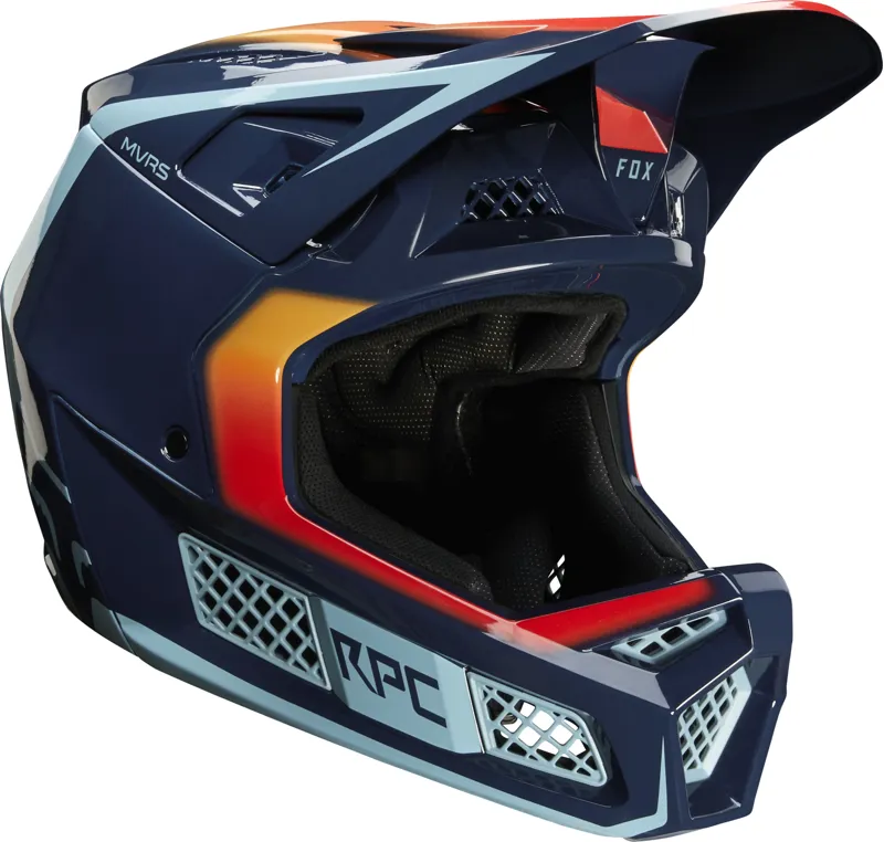 Fox Rampage Pro Carbon Helmet Daiz Navy-1