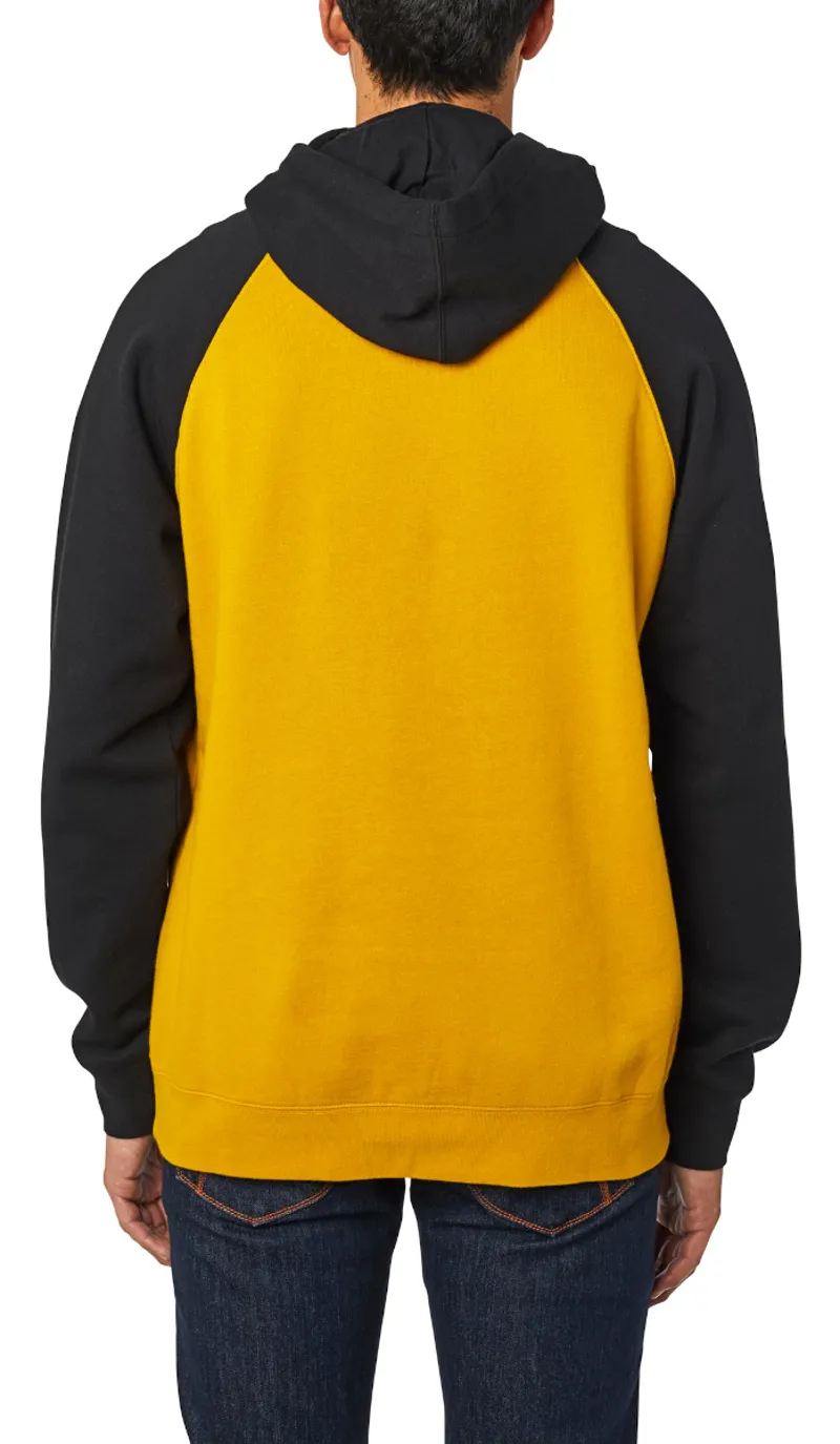 Fox Crest Pullover Fleece Hoodie Mustard-3