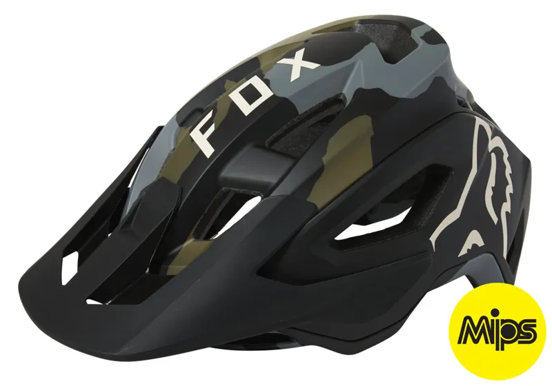 Fox Speedframe Pro MIPS MTB Helmet Green Camo