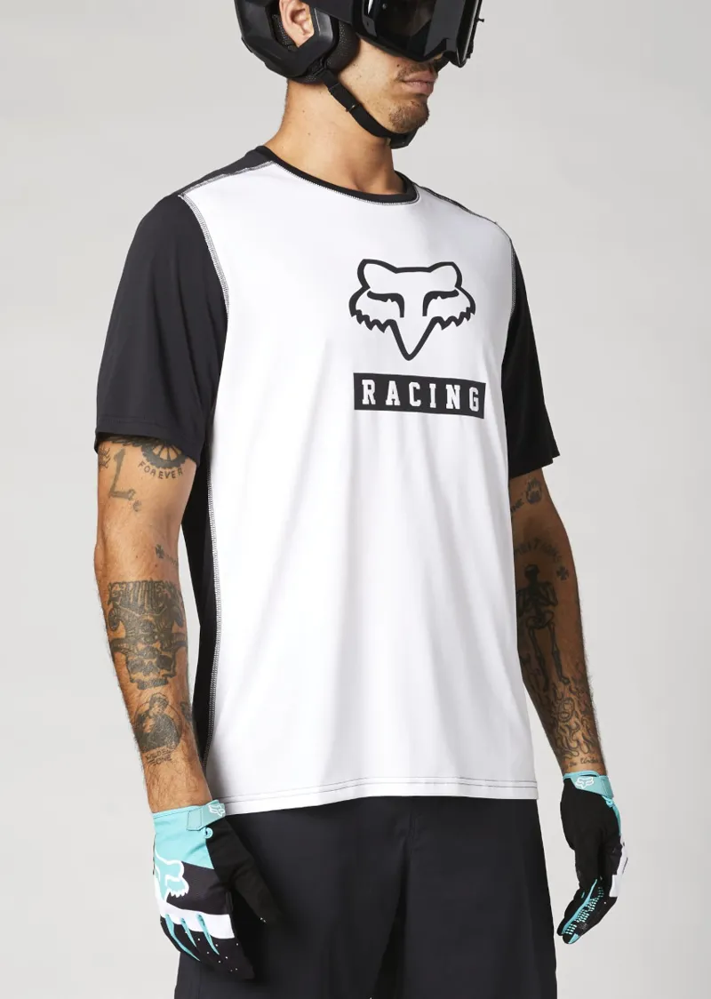 Fox Ranger SS MTB Jersey Block White
