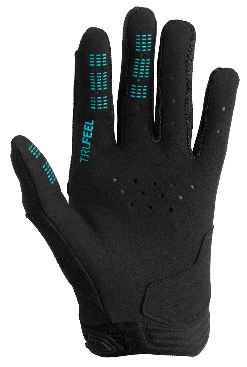 Fox Defend Youth MTB Gloves Teal-1