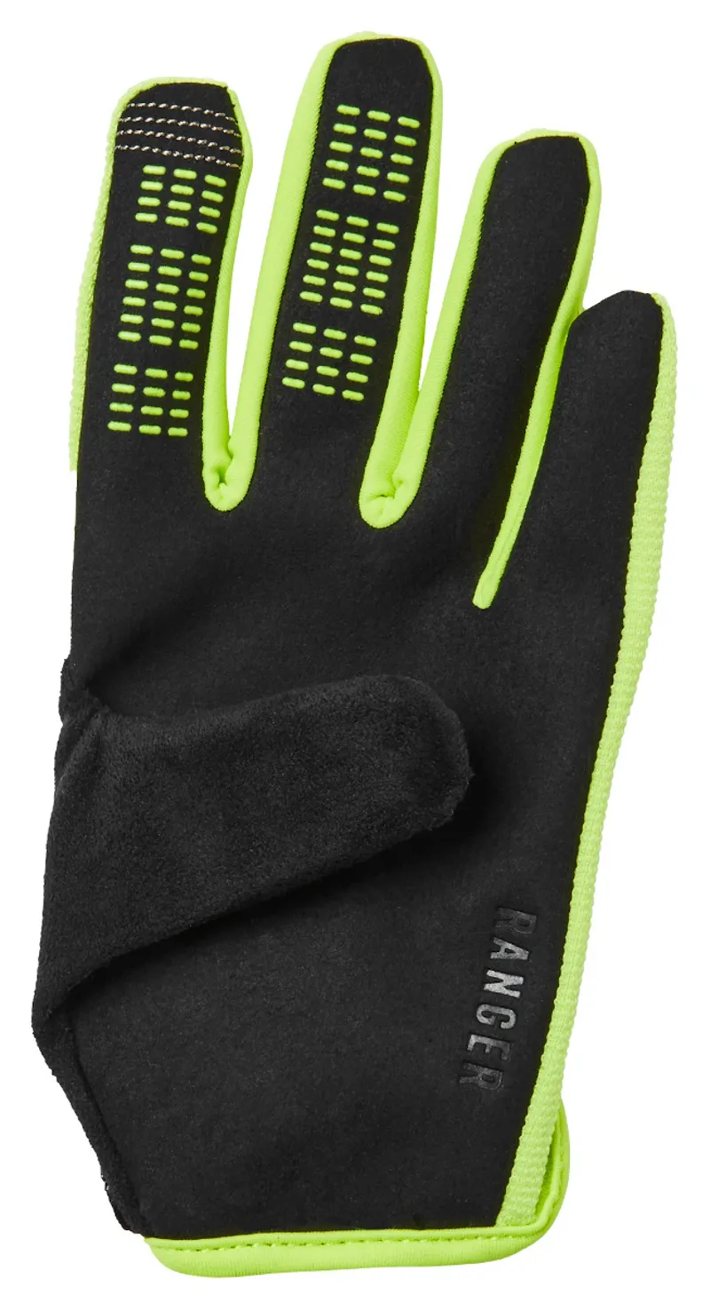 Fox Youth Ranger MTB Gloves Flo Yellow-1