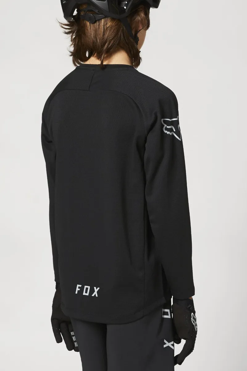Fox Defend Youth LS Jersey Black-3