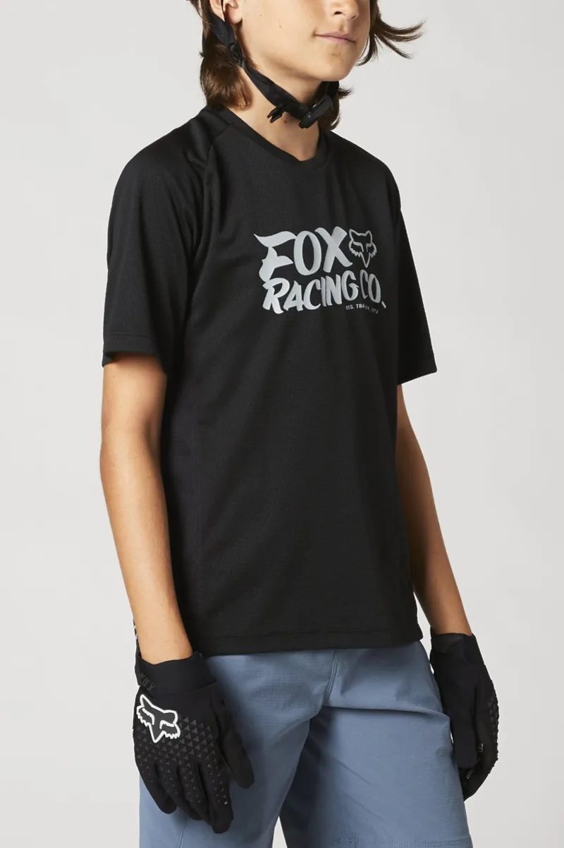 Fox Defend Youth SS Jersey Black