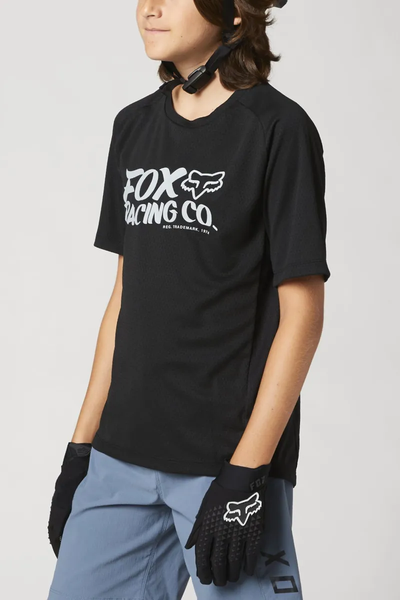 Fox Defend Youth SS Jersey Black-2
