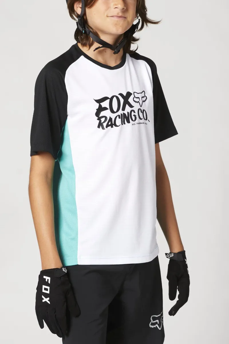Fox Defend Youth SS Jersey Teal