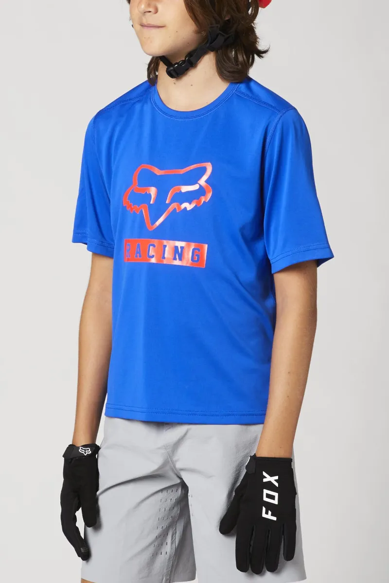 Fox Ranger Youth SS Jersey Blue-2