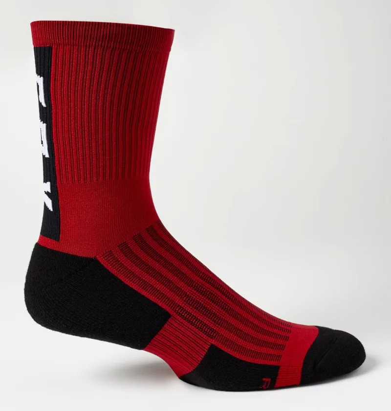 Fox Ranger 6 Inch Cushion Socks Chili Red