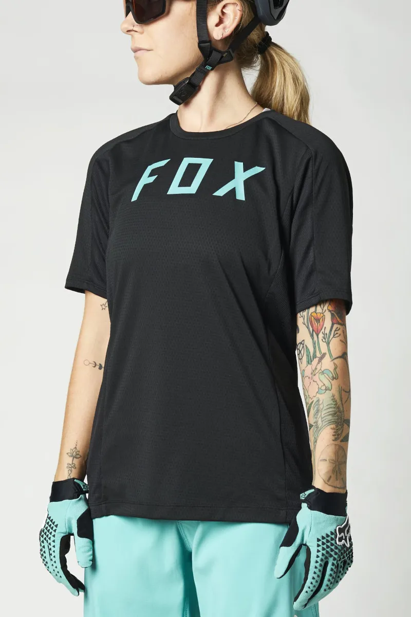 Fox Defend Womens SS MTB Jersey Black-2