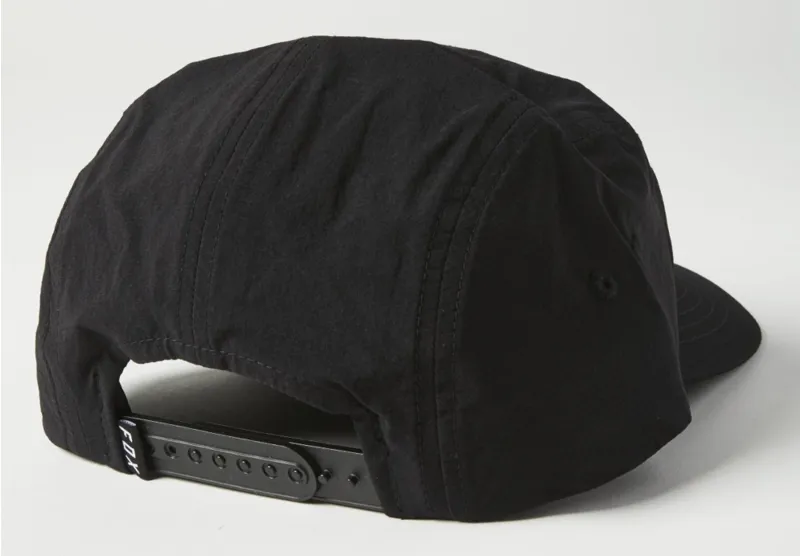 Fox Badge 5 Panel Hat Black-1