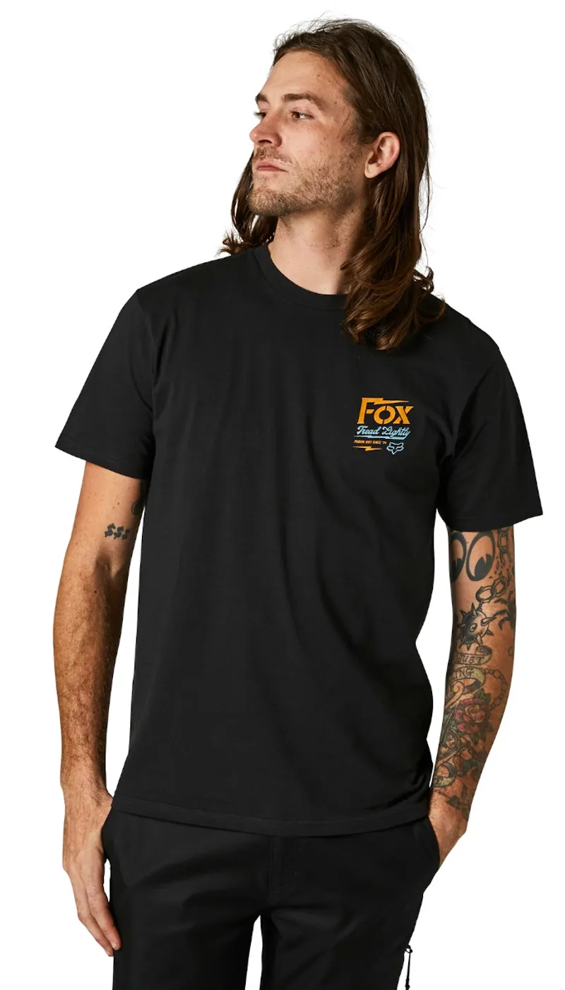 Fox Pushin Dirt SS Premium Tee Black-1