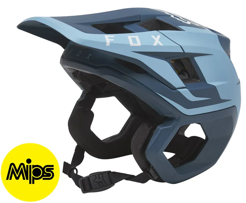 Fox Dropframe Pro MIPS MTB Helmet Sideswipe Slate Blue