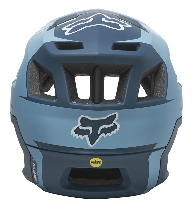 Fox Dropframe Pro MIPS MTB Helmet Sideswipe Slate Blue-2