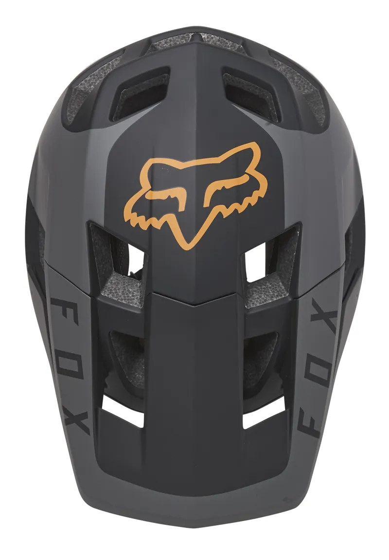 Fox Dropframe Pro MIPS MTB Helmet Sideswipe Black/Gold-2
