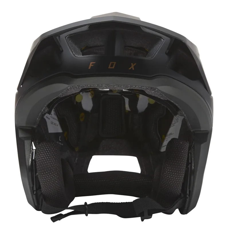 Fox Dropframe Pro MIPS MTB Helmet Sideswipe Black/Gold-4