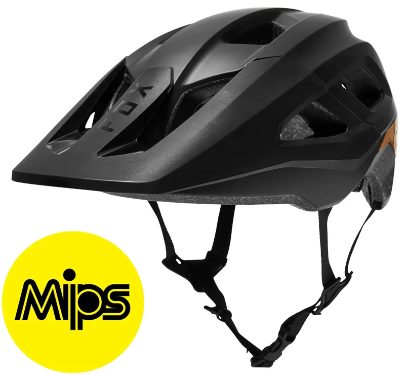 Fox Mainframe MIPS MTB Mountain Bike Helmet Black Gold 