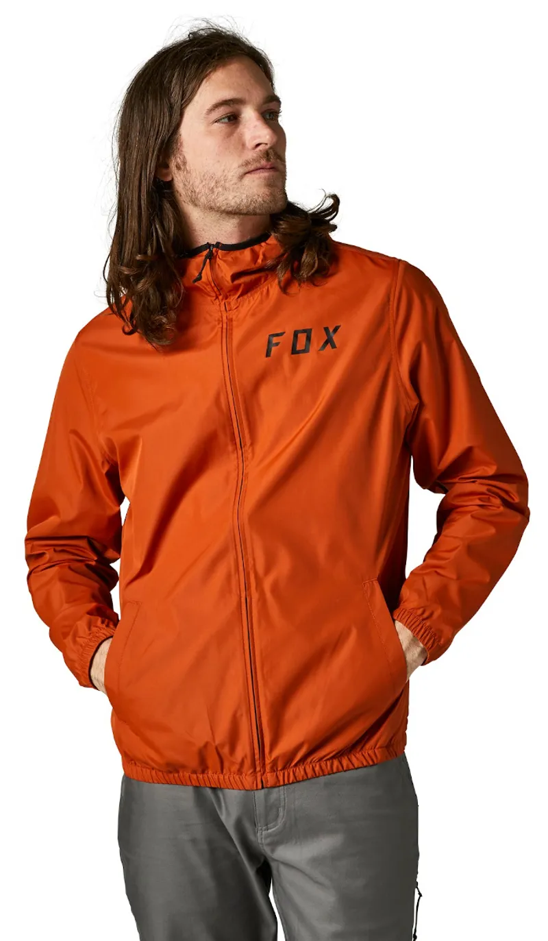 Fox Clean Up Windbreaker Jacket Burnt Orange