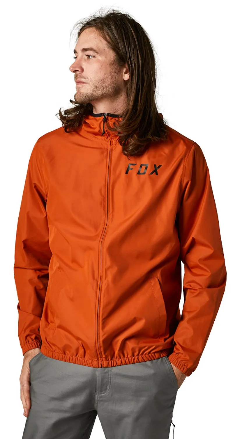 Fox Clean Up Windbreaker Jacket Burnt Orange-1
